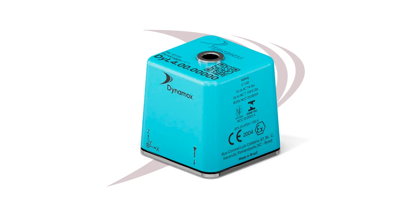 Registrador de datos industrial para monitoreo de vibracion triaxial y temperatura